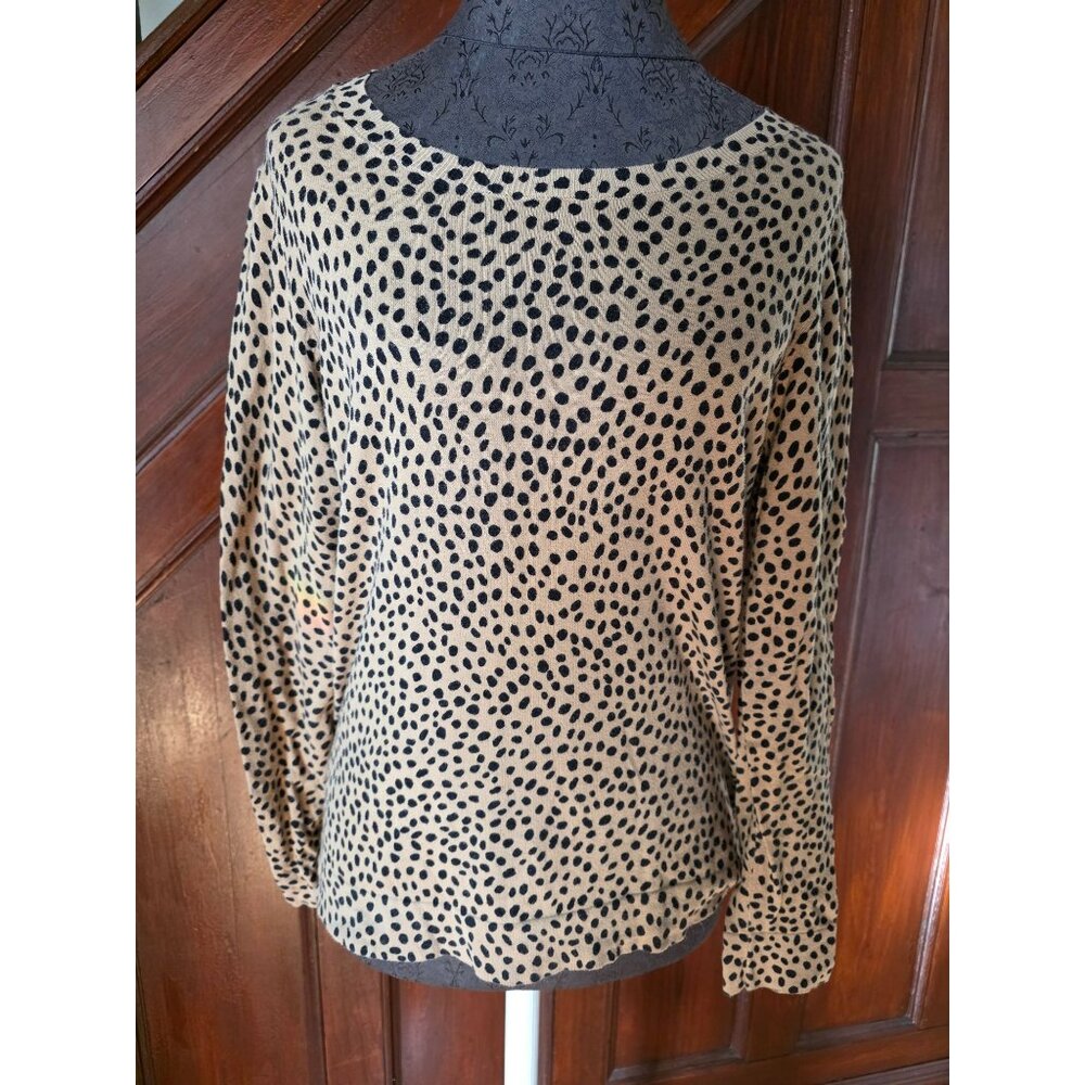 J.Crew Womens Teddie Leopard Print Sweater M